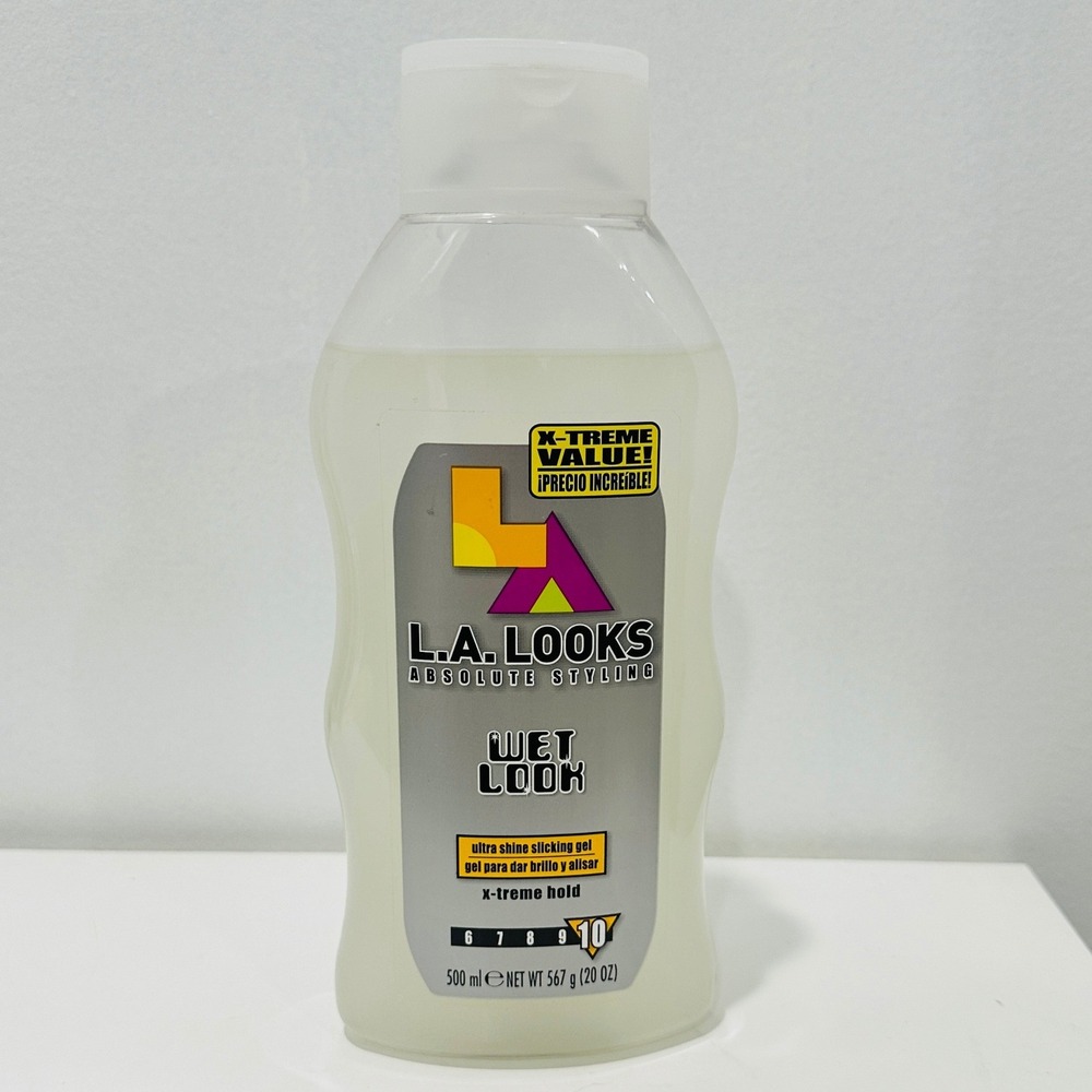 LA Looks Wet Look Alcohol Free Hair Gel - NOS Level 10 Hold 20 oz XTreme Hold 10